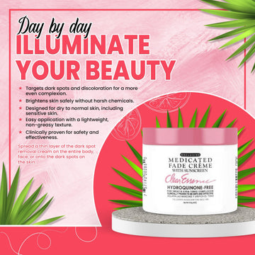 Clear Essence Fade crema: protector solar integrado para cuidado diurno.