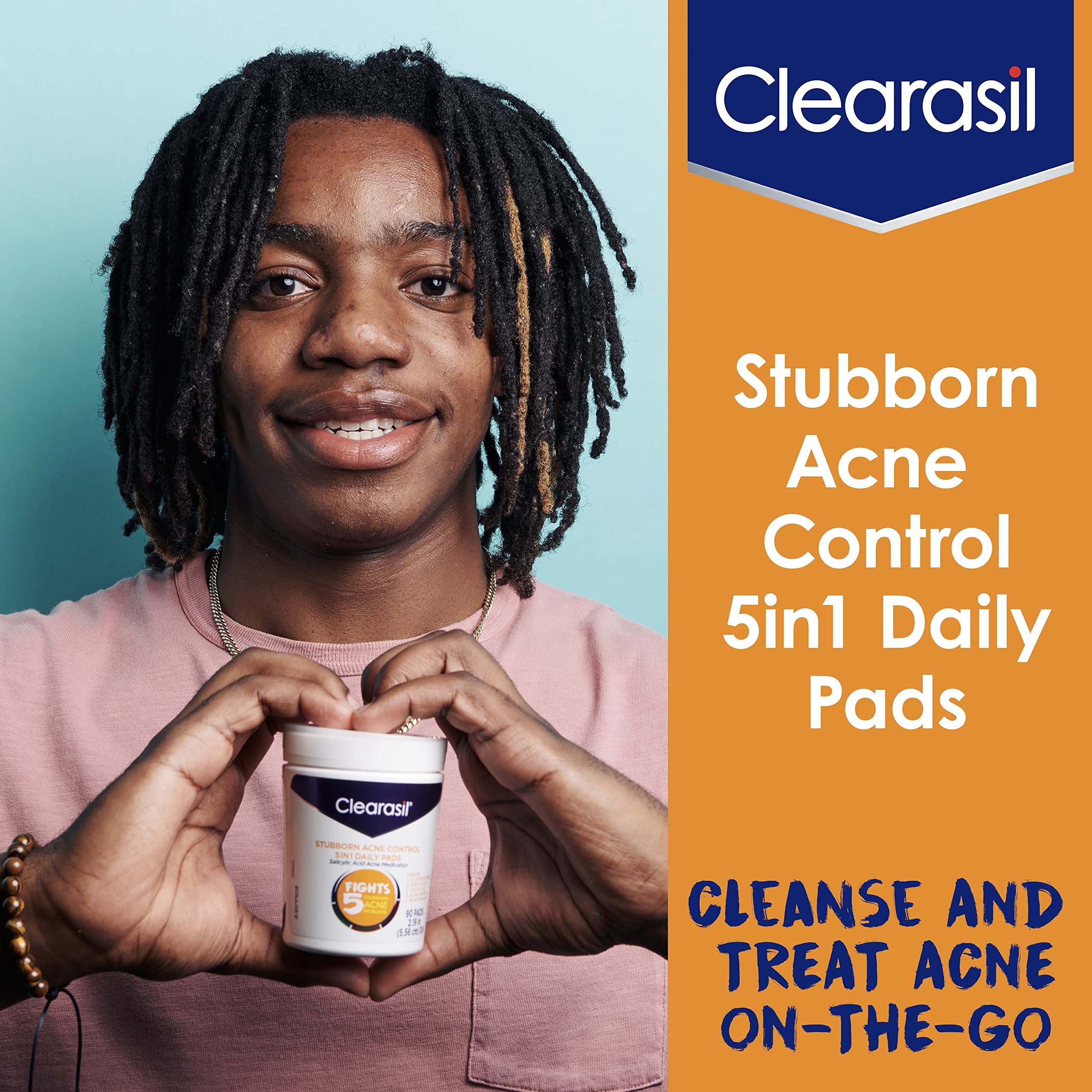 Clearasil ayuda a controlar el aceite y el brillo de la piel.