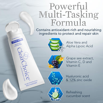 Sin residuo blanco, se integra fácilmente con maquillaje.