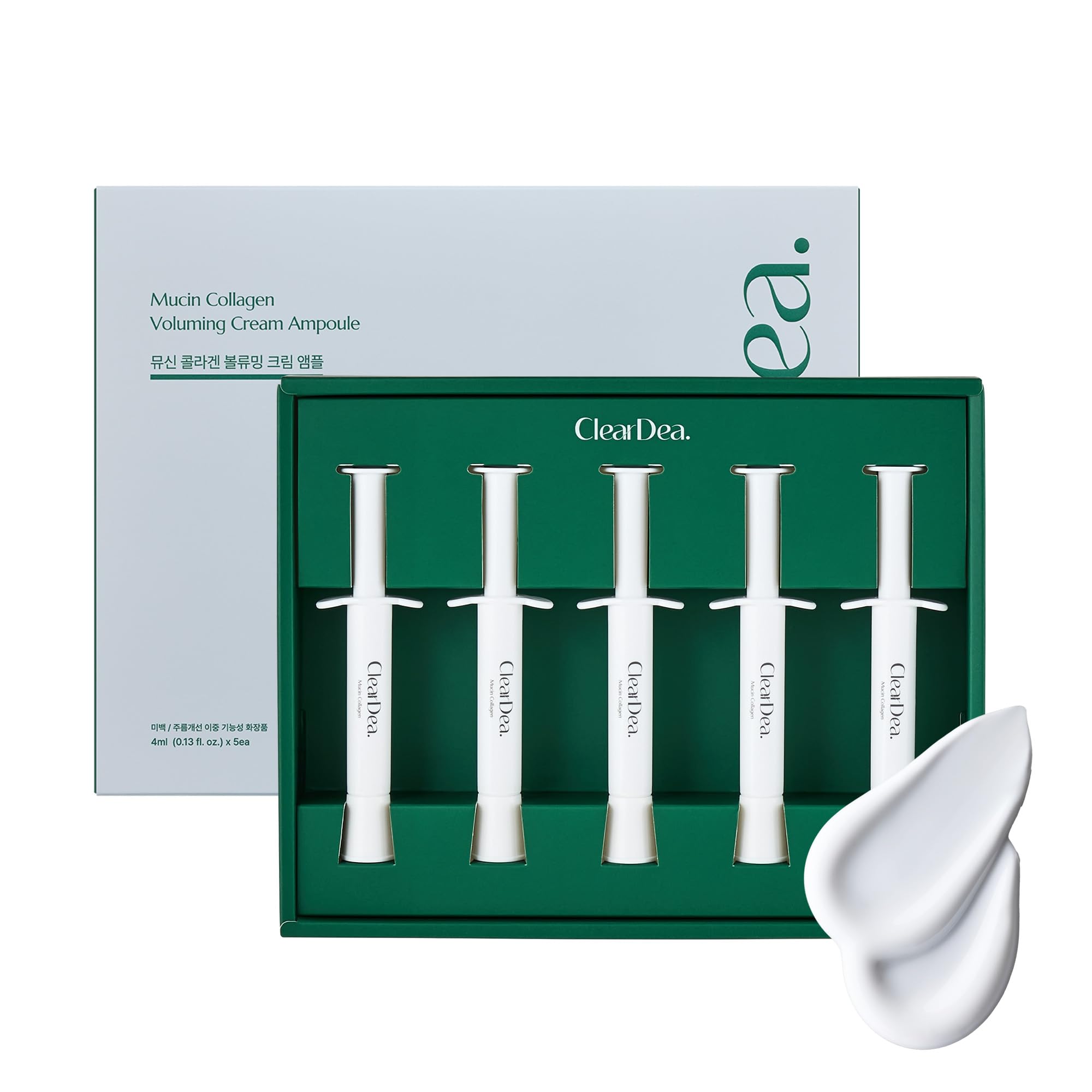 ClearDea Mucin Colágeno voluminizante ampolla sin aire para hidratación profunda