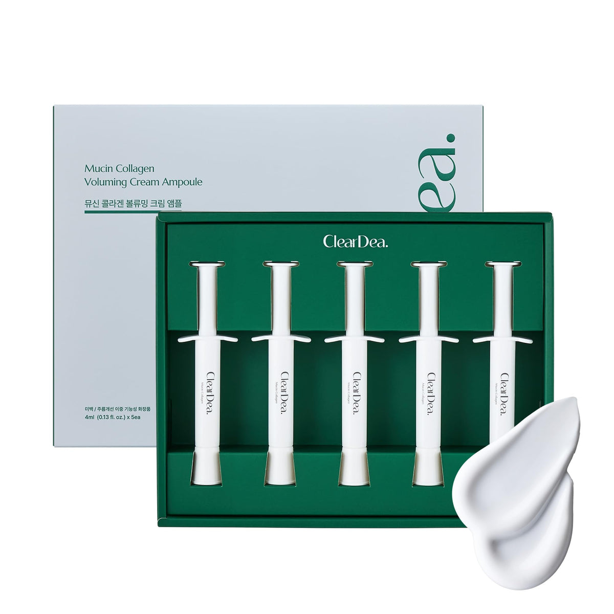 ClearDea Mucin Colágeno voluminizante ampolla sin aire para hidratación profunda