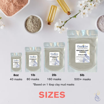 ClearLee arcilla bentonita polvo envoltura corporal para detox suave
