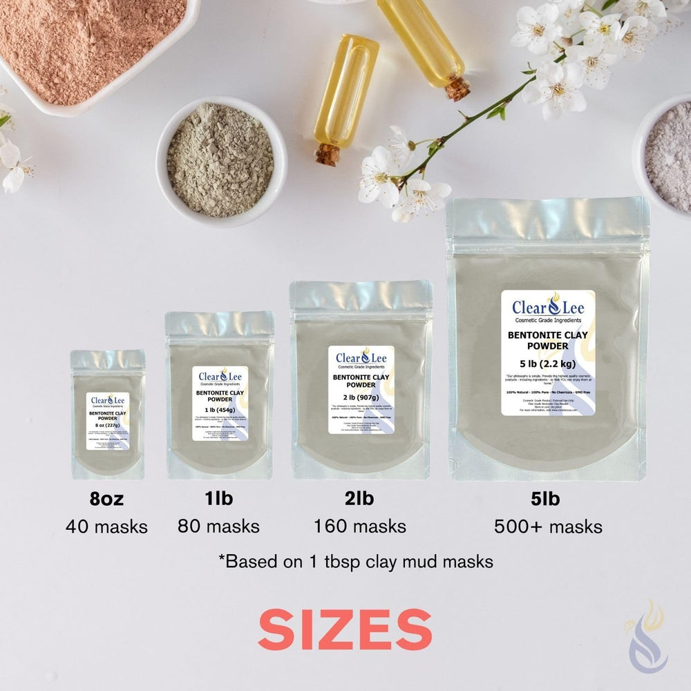 ClearLee arcilla bentonita polvo envoltura corporal para detox suave