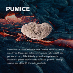 ClearLee Púmice natural, piedra volcánica para exfoliar sin irritar