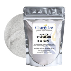 ClearLee Pumice: piedra volcánica finamente molida para exfoliar suavemente la piel.