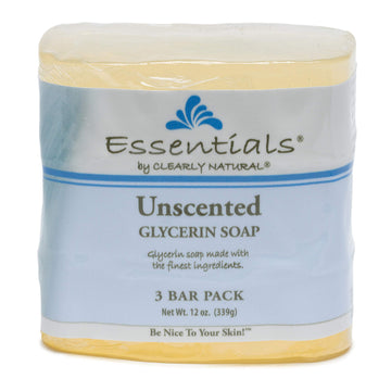Clearly Natural Essentials jabón barra glicerina sin fragancia para piel sensible