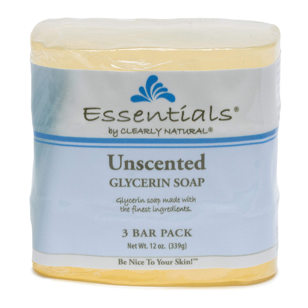 Clearly Natural Essentials jabón barra glicerina sin fragancia para piel sensible