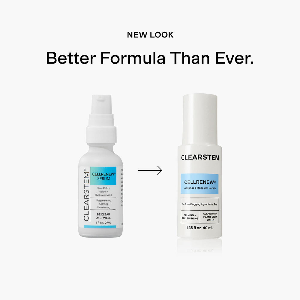 CLEARSTEM CellRenew: ingredientes clave para balancear la piel.