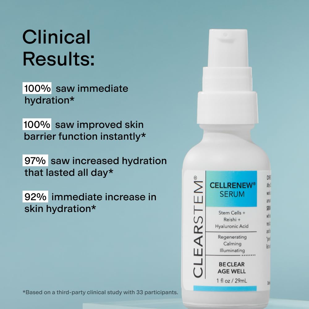 CLEARSTEM CellRenew: regeneración suave para un brillo natural.