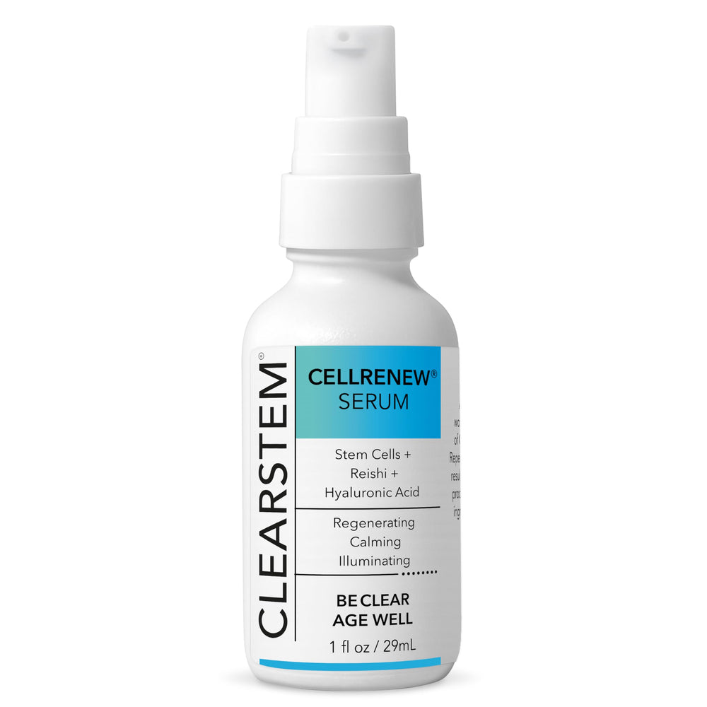 CLEARSTEM CellRenew: botella del suero para piel radiante y suave.