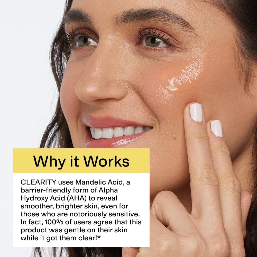 Piel limpia y suave tras usar CLEARSTEM CLEARITY