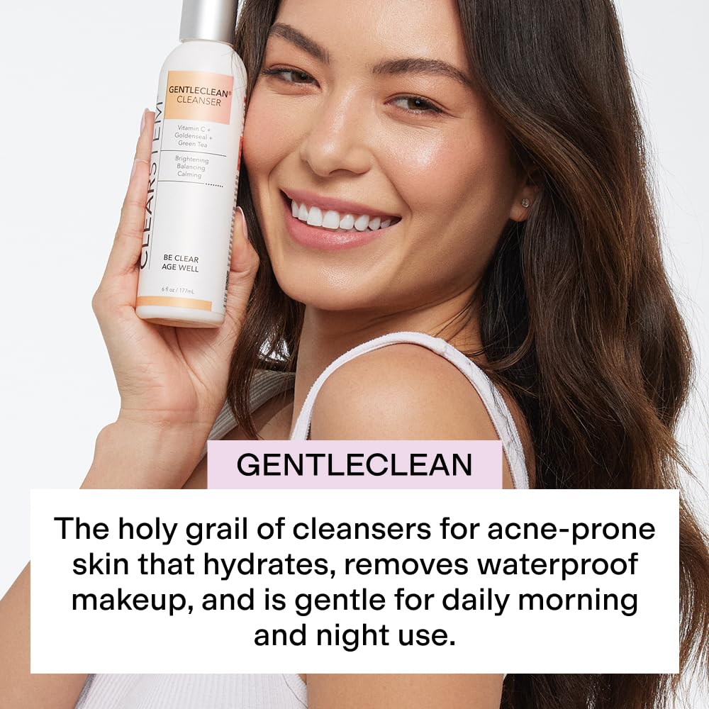 CLEARSTEM GentleClean espuma de lavado que crea una capa suave.