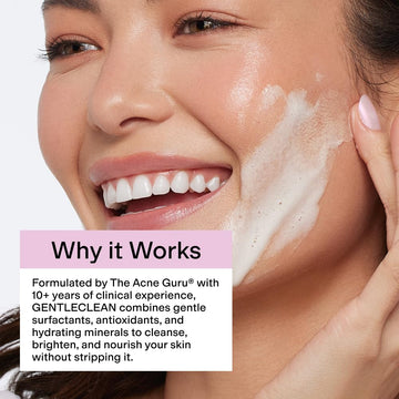 CLEARSTEM GentleClean vitamina C ayuda a un tono más uniforme.