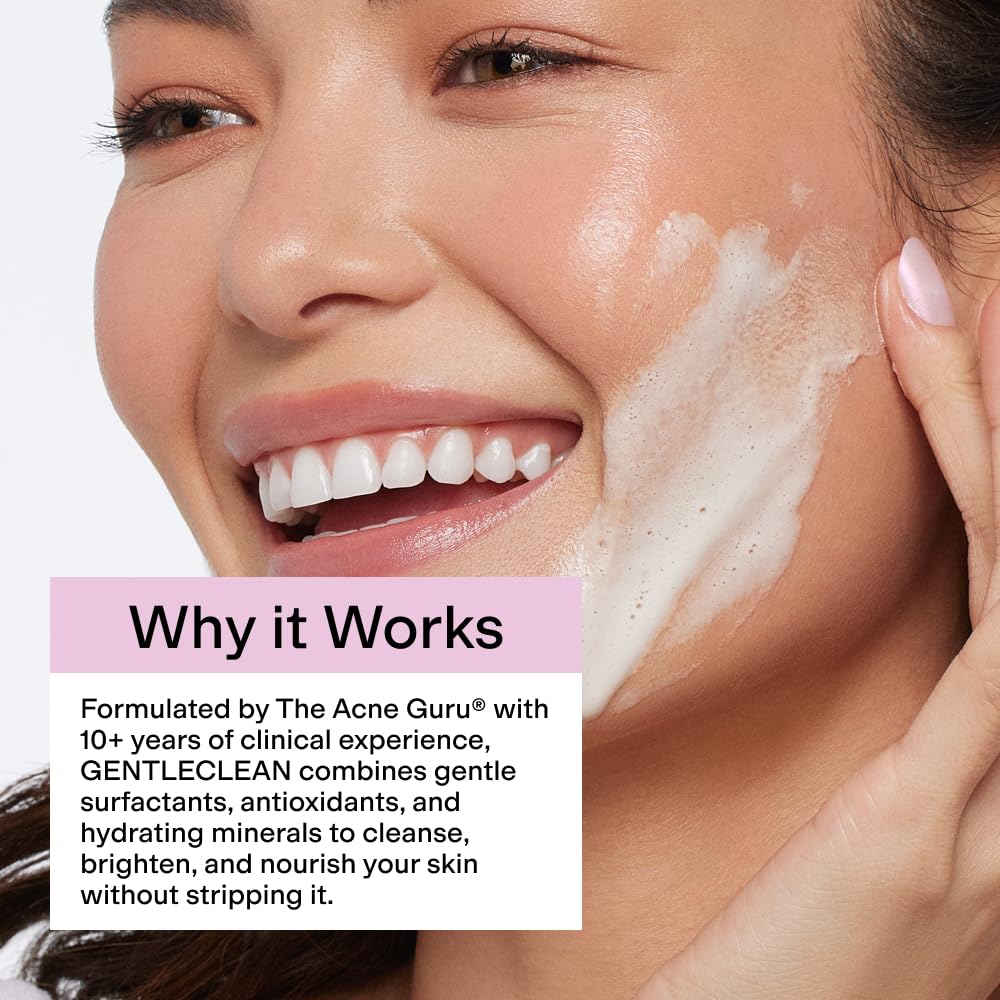 CLEARSTEM GentleClean vitamina C ayuda a un tono más uniforme.