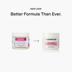 CLEARSTEM Hydraberry aplicación nocturna para equilibrio facial al despertar.