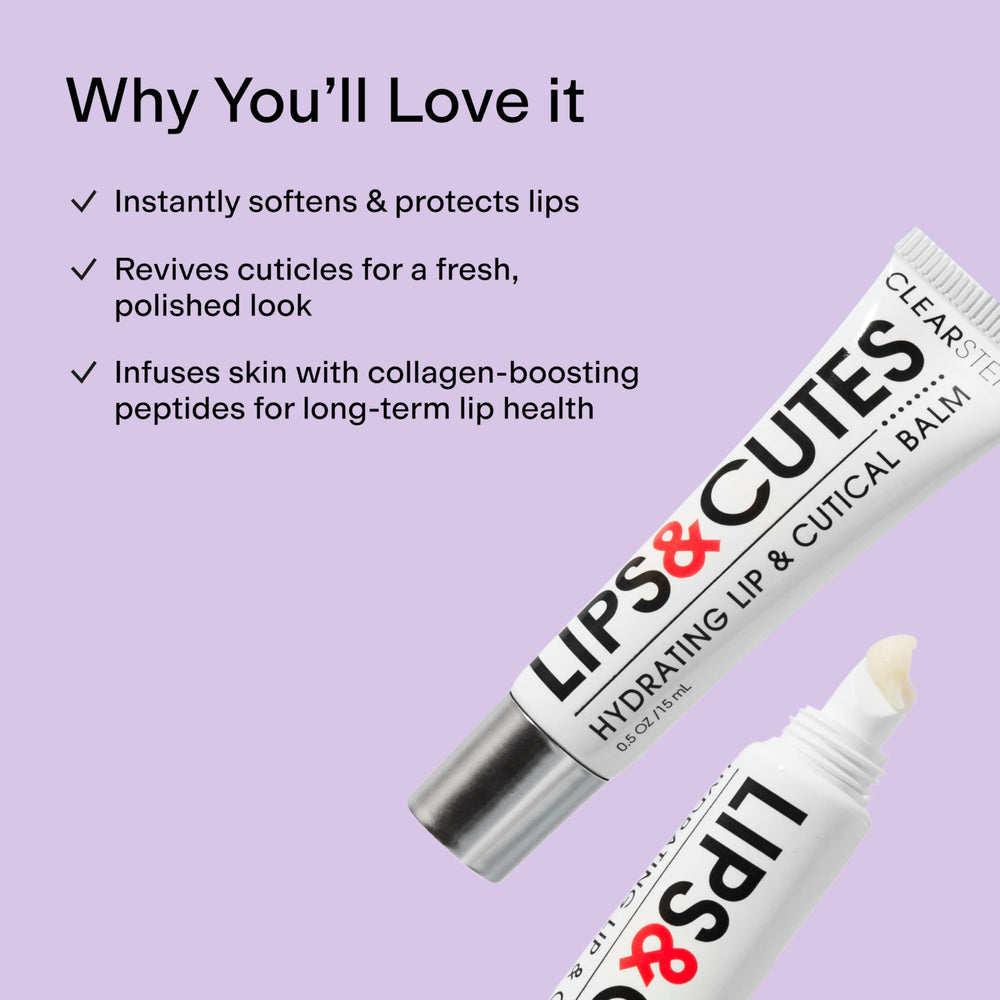 CLEARSTEM LIPS&CUTES repara cutículas secas y agrietadas.