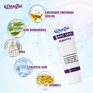 Textura hidratante de Clearzal para pies.