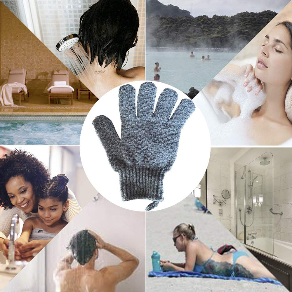 CLEEDY guantes exfoliantes para viaje, spa portátil y cuidado personal.