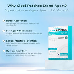 Parche hidrocoloide CLEOF adhesión fuerte que permanece toda la noche.