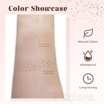 CLERVUN Freckle Stamp aplicación rápida sin pinceles ni técnicas.