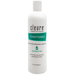 Acondicionador Cleure sin fragancia en envase, hidratación suave para pieles sensibles.