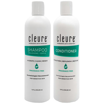 Cleure champú sin sulfatos enfocado en volumen para cabello suave.