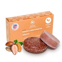 Clever Yoga Wave champú-barra-argan para cabello suave y nutrido.