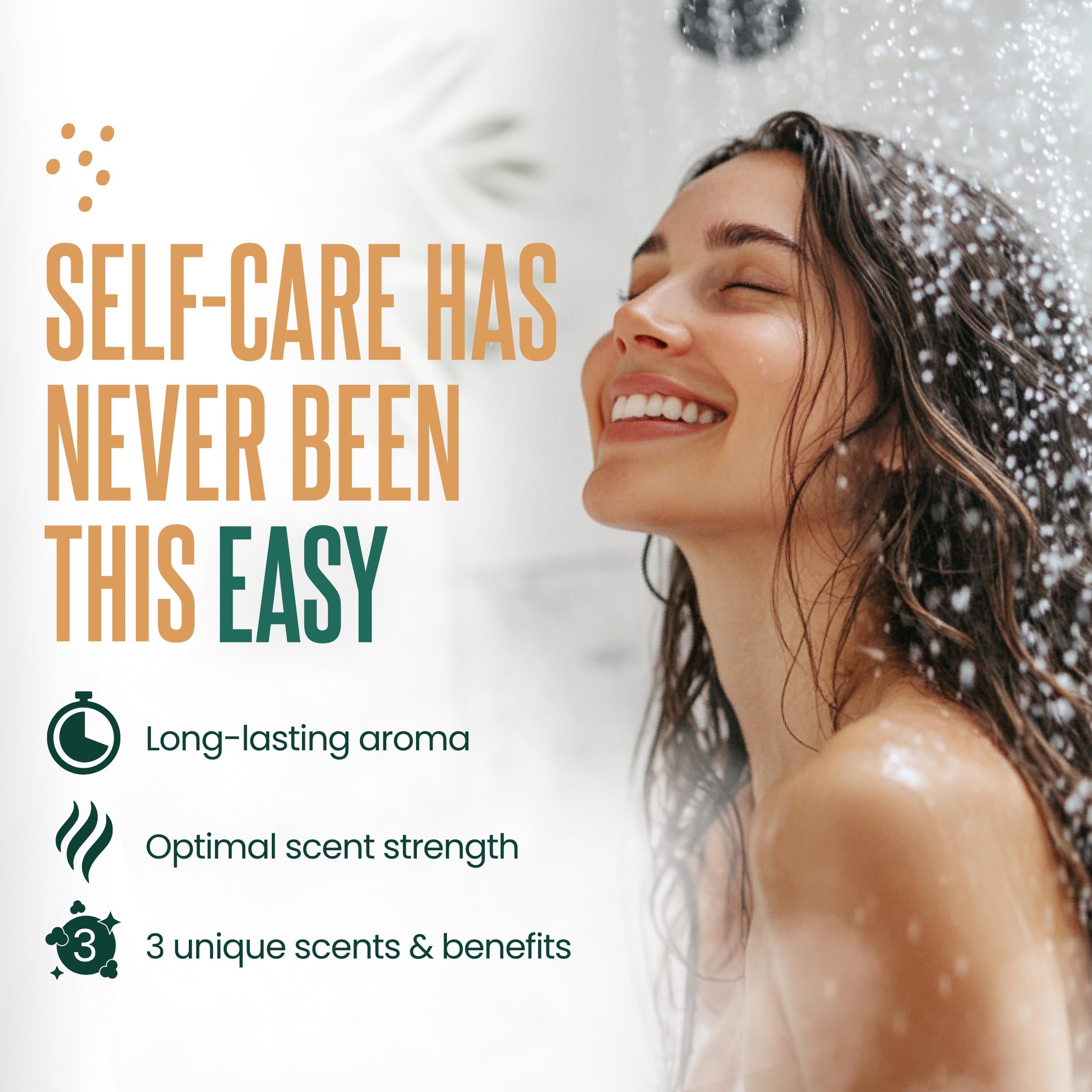 Cleverfy fragancia cacao-naranja, experiencia reconfortante en la ducha