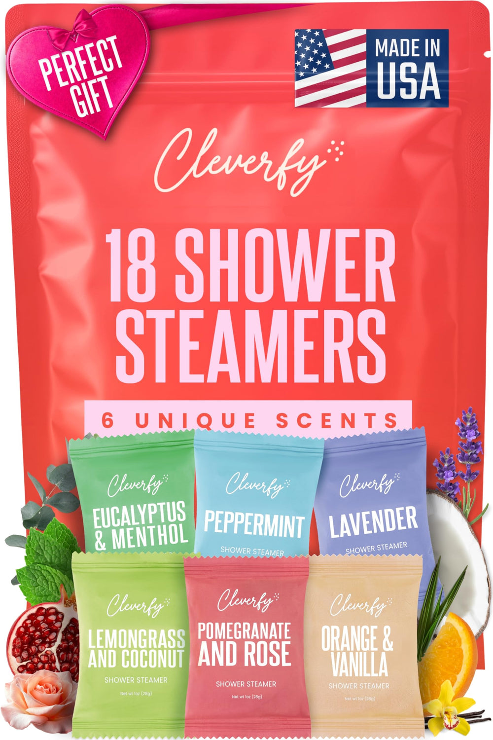 CLEVERFY pastillas de ducha lavanda: aroma calmante para relajarte en casa.