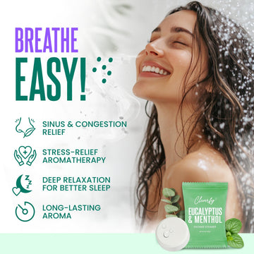 CLEVERFY spa en casa: tabletas para ducha de eucalipto, experiencia de cuidado personal.