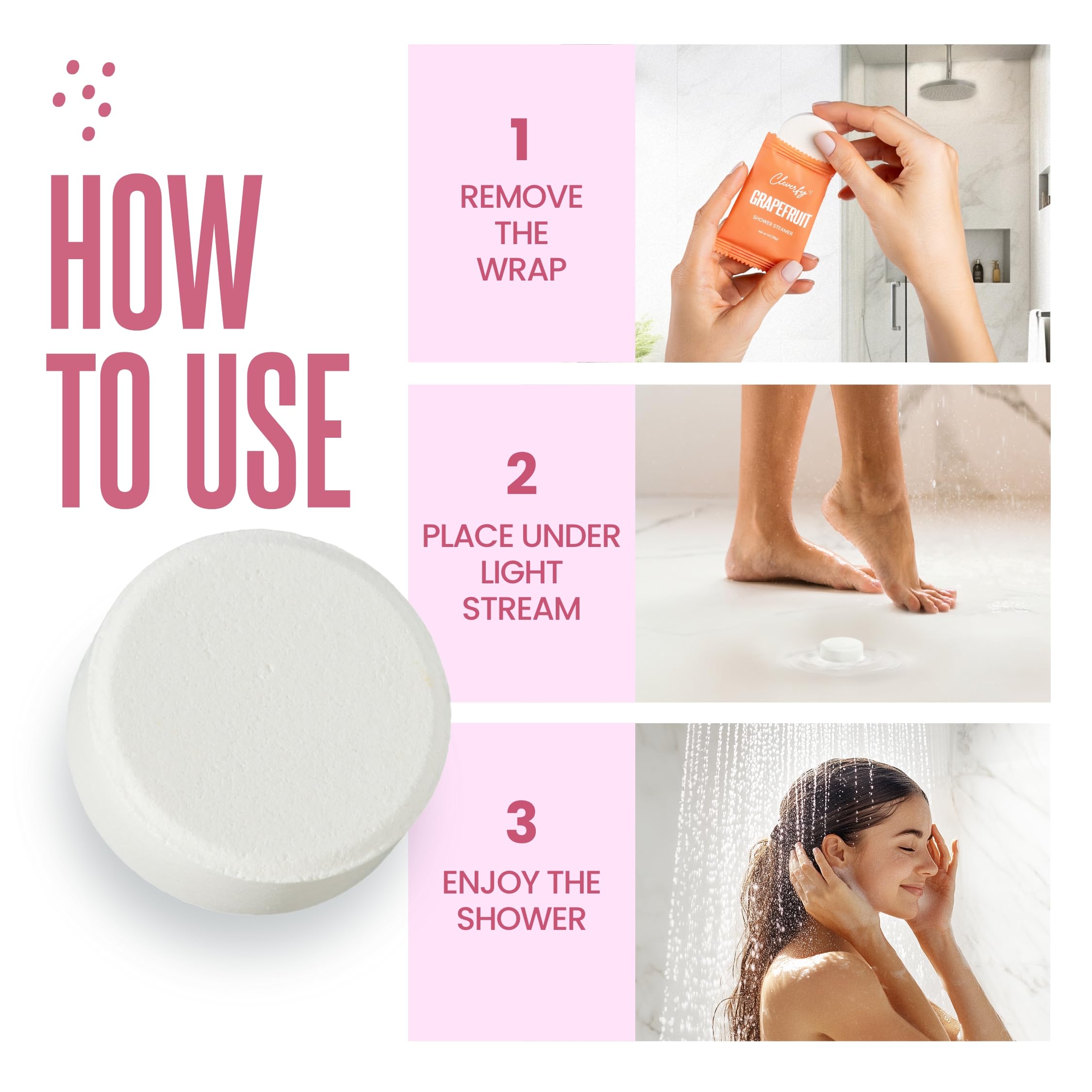 CLEVERFY ducha aromaterapia menta, chispa refrescante para empezar el día