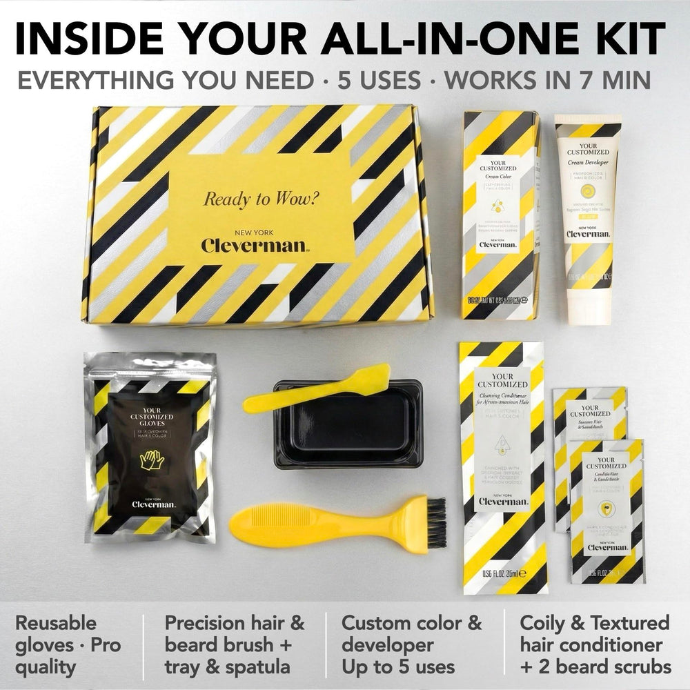 CLEVERMAN SkinArmour packaging protecting skin during dyeing.