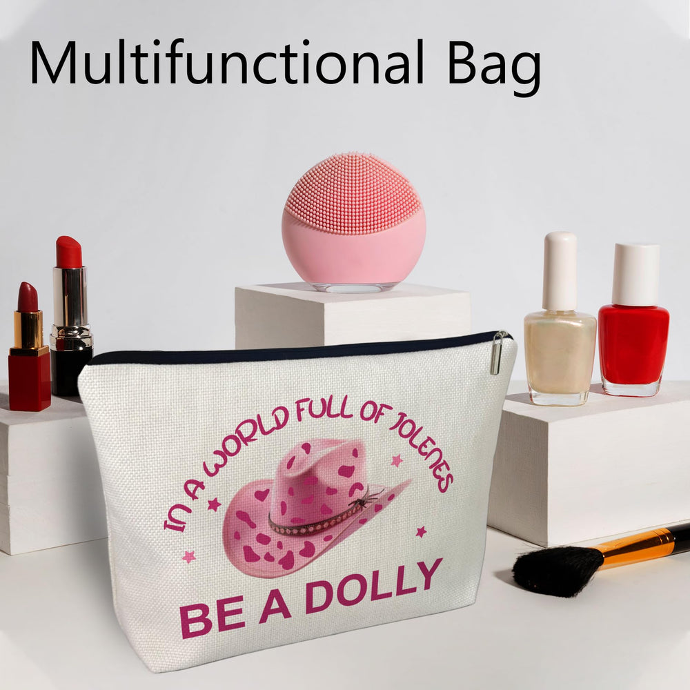 CLHHM Bolso maquillaje para eventos rosa, ideal para guardar artículos personales.