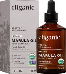 Cliganic Aceite de Marula: botella de 2oz lista para uso diario en piel