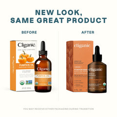 Cliganic Aceite Orgánico de Semilla de Calabaza, prensado en frío, nutre piel y cabello.