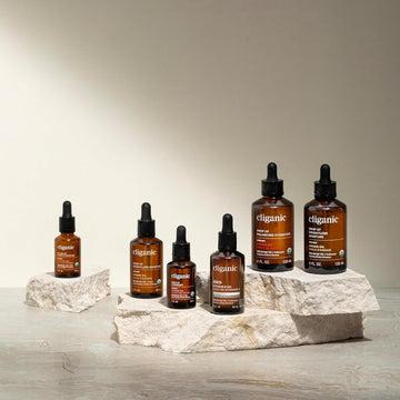 Cliganic Aceite Orgánico de Semilla de Calabaza, textura ligera para absorción rápida.