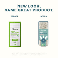 Cliganic algodón 100% puro natural para cuidados delicados de bebé y belleza