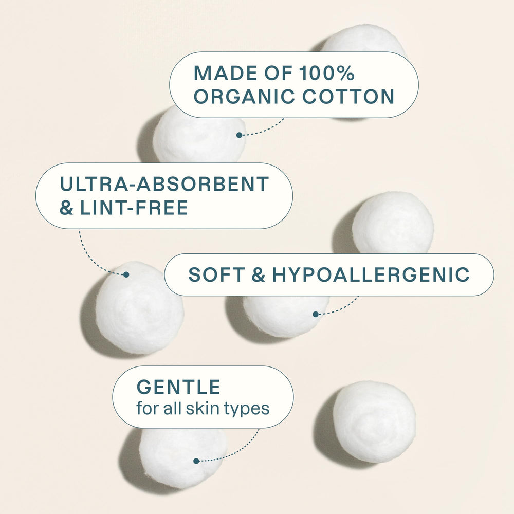Cliganic algodones orgánicos 100 piezas, excelente relación valor por cantidad