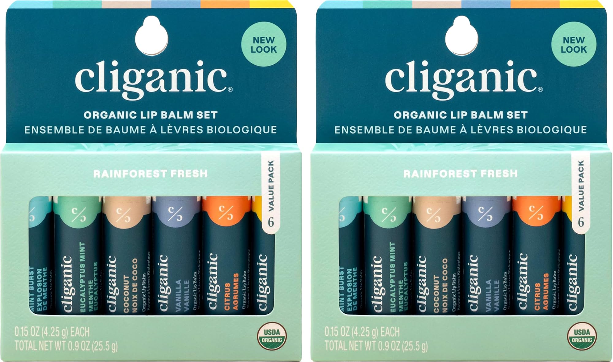 Bálsamo labial Cliganic, empaque nuevo, ideal para hidratación diaria en movimiento.