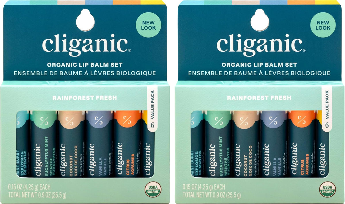 Bálsamo labial Cliganic, empaque nuevo, ideal para hidratación diaria en movimiento.