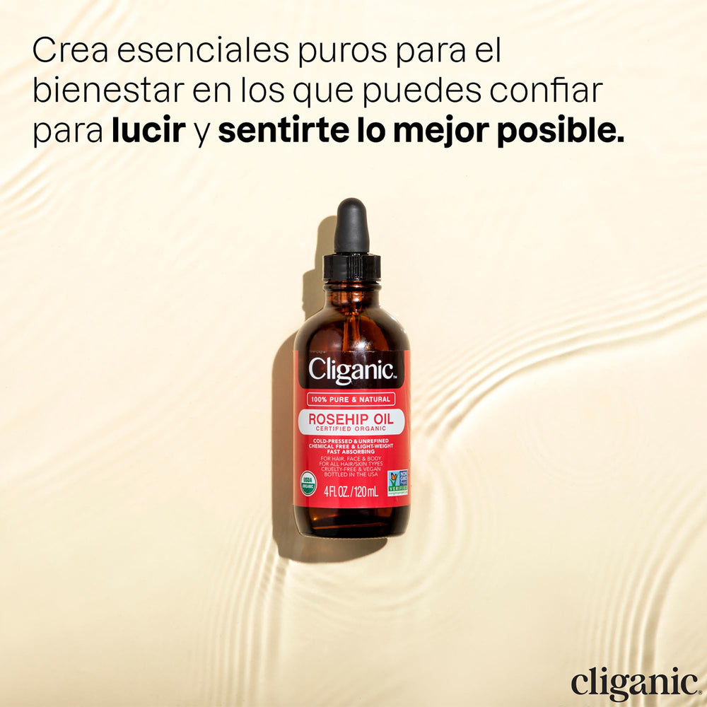 Nuevo look de empaque de Cliganic sin cambiar la calidad del aceite.