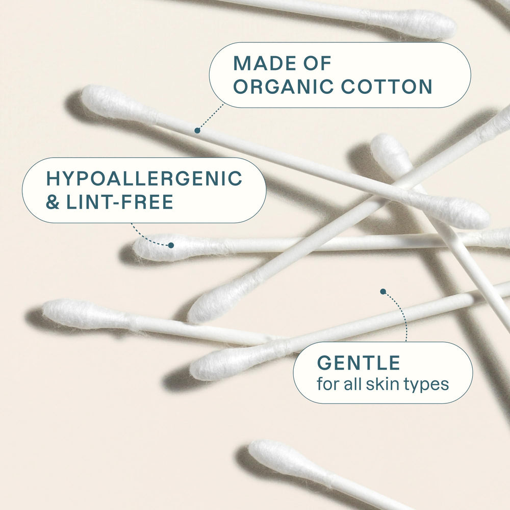 Cliganic hisopos suaves y absorbentes ideales para aplicar maquillaje con precisión