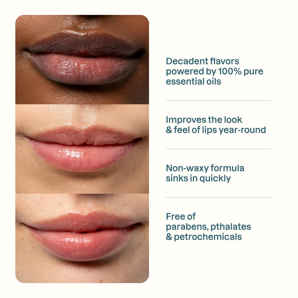 Cliganic Lip Balm Set Peach for soft lips with fruity aroma