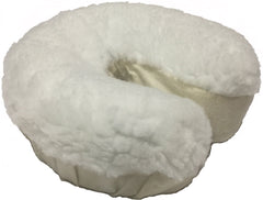 Funda de rostro felpada para mesa de masajes, suave y cálida (Clinical Health Services, Inc.).