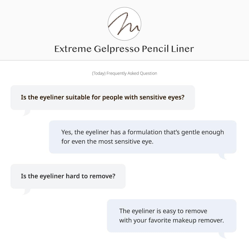 CLIO Extreme Gelpresso Pencil Eyeliner long wear resists smudging and flaking.