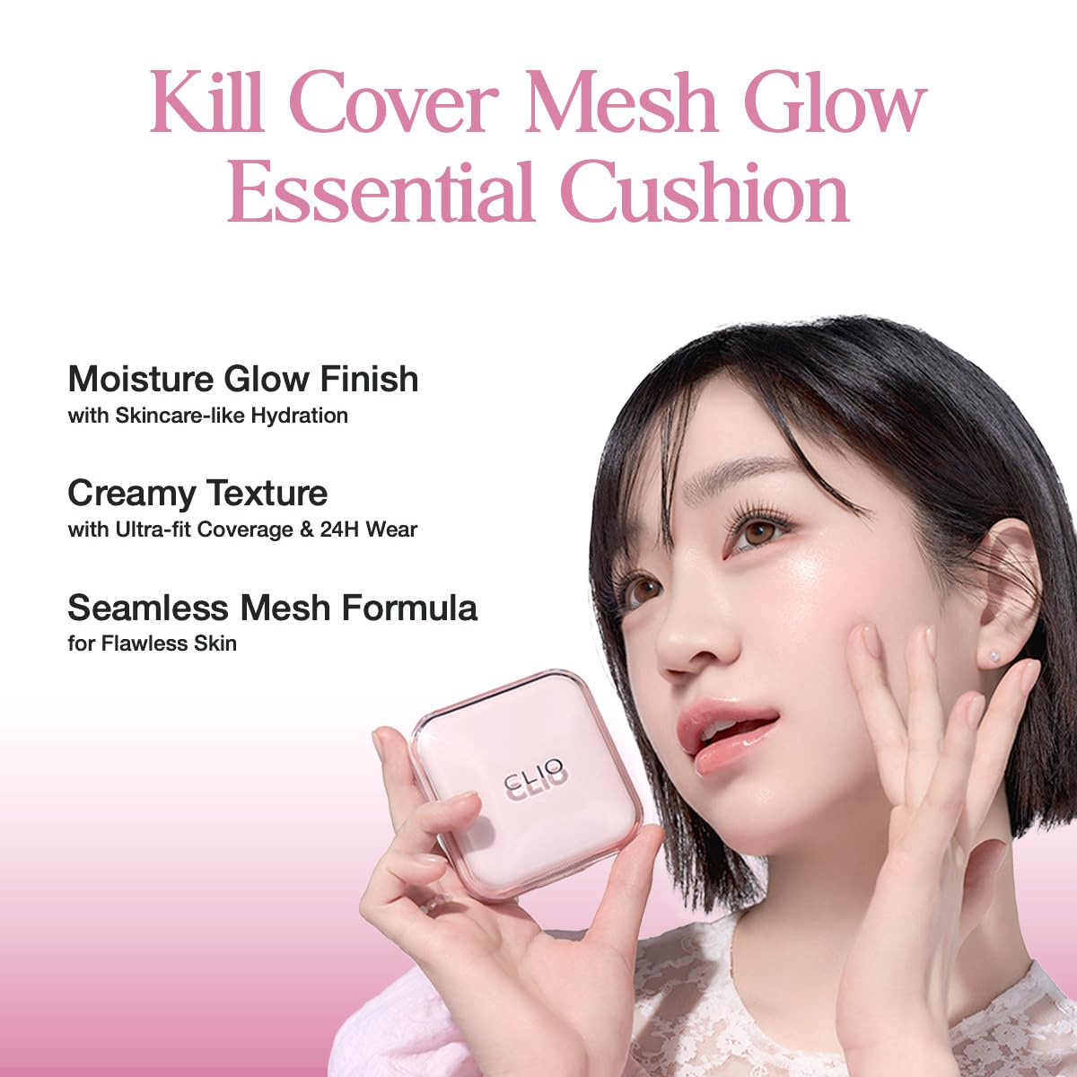 CLIO Kill Cover Mesh Glow ofrece cobertura natural sin apariencia pesada ni parches visibles