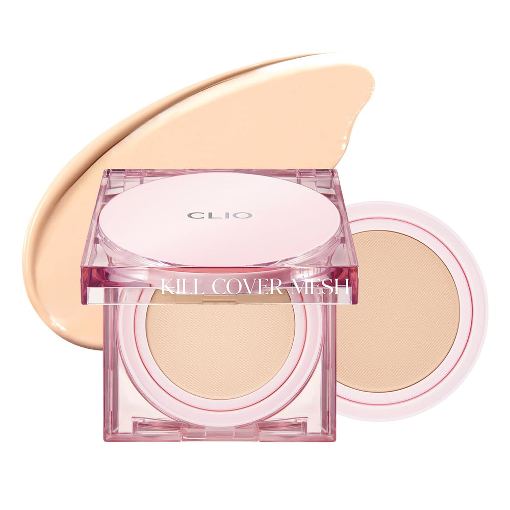 CLIO Kill Cover Mesh Glow Cushion: botella para un acabado luminoso y duradero.
