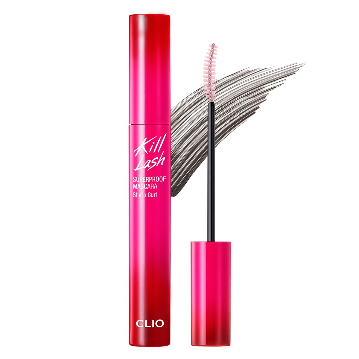 CLIO Kill Lash Superproof Mascara: aplicador elástico para rizo definido y sin grumos.