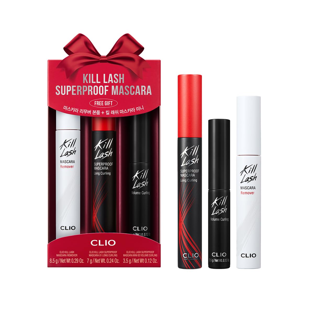 CLIO Kill Lash Superproof Mascara con rizo largo para pestañas definidas.
