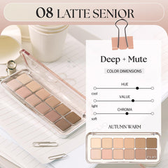 CLIO PRO EYE PALETTE AIR Latte Senior - paillettes lumineuses pour accents subtils.